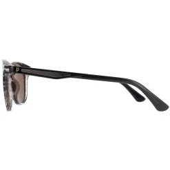 Police Sunglasses SPLF18E 6BZP Striped Grey Brown Polarized