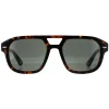 Police Sunglasses SPLL19 Monument 1 722 Shiny Dark Havana Green