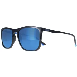 Police Sunglasses SPL770M Vibe 1 Z42B Shiny Black Smoke Mirror Blue