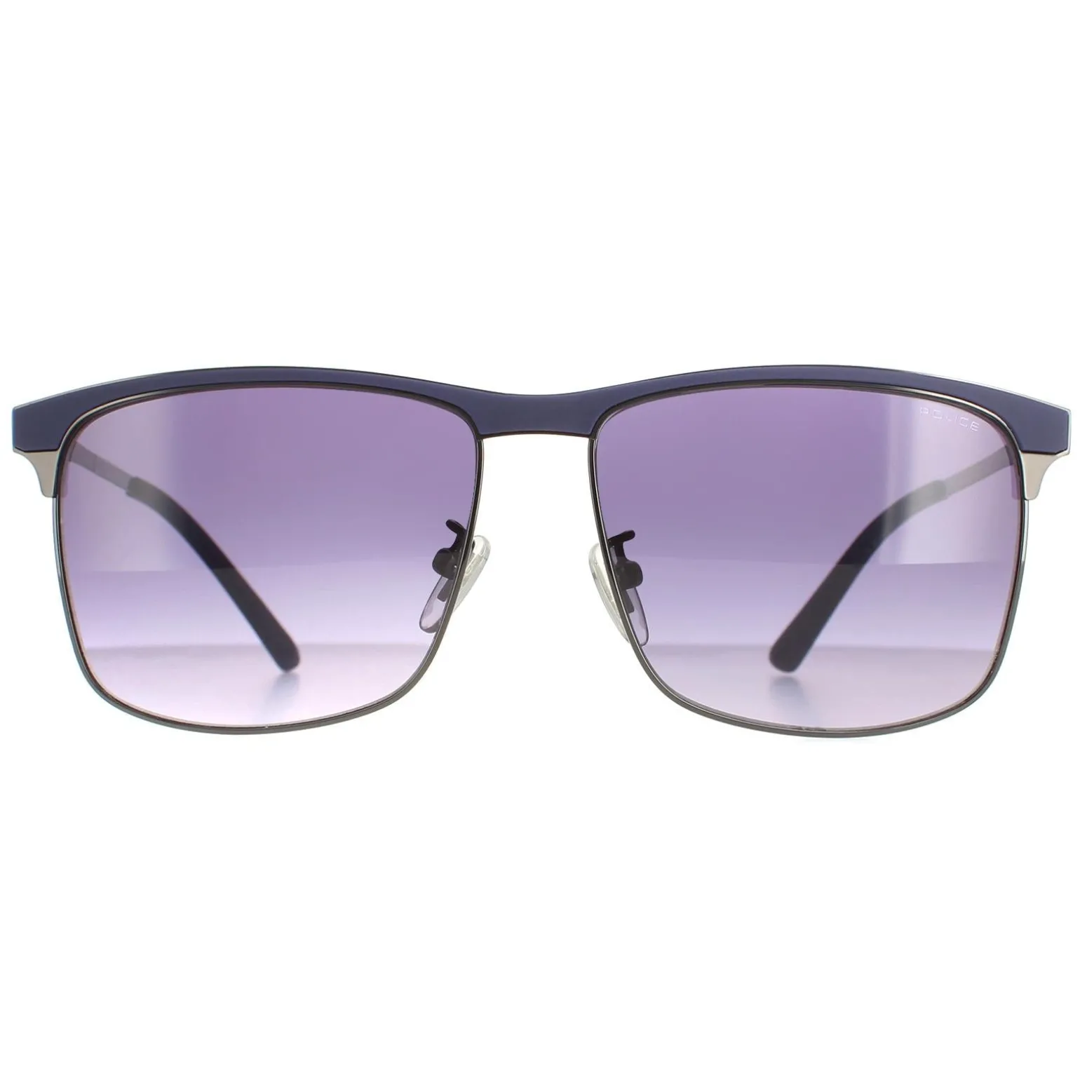 Police Sunglasses SPL570N Crossover 2 0568 Matte Blue Gunmetal Blue Gr