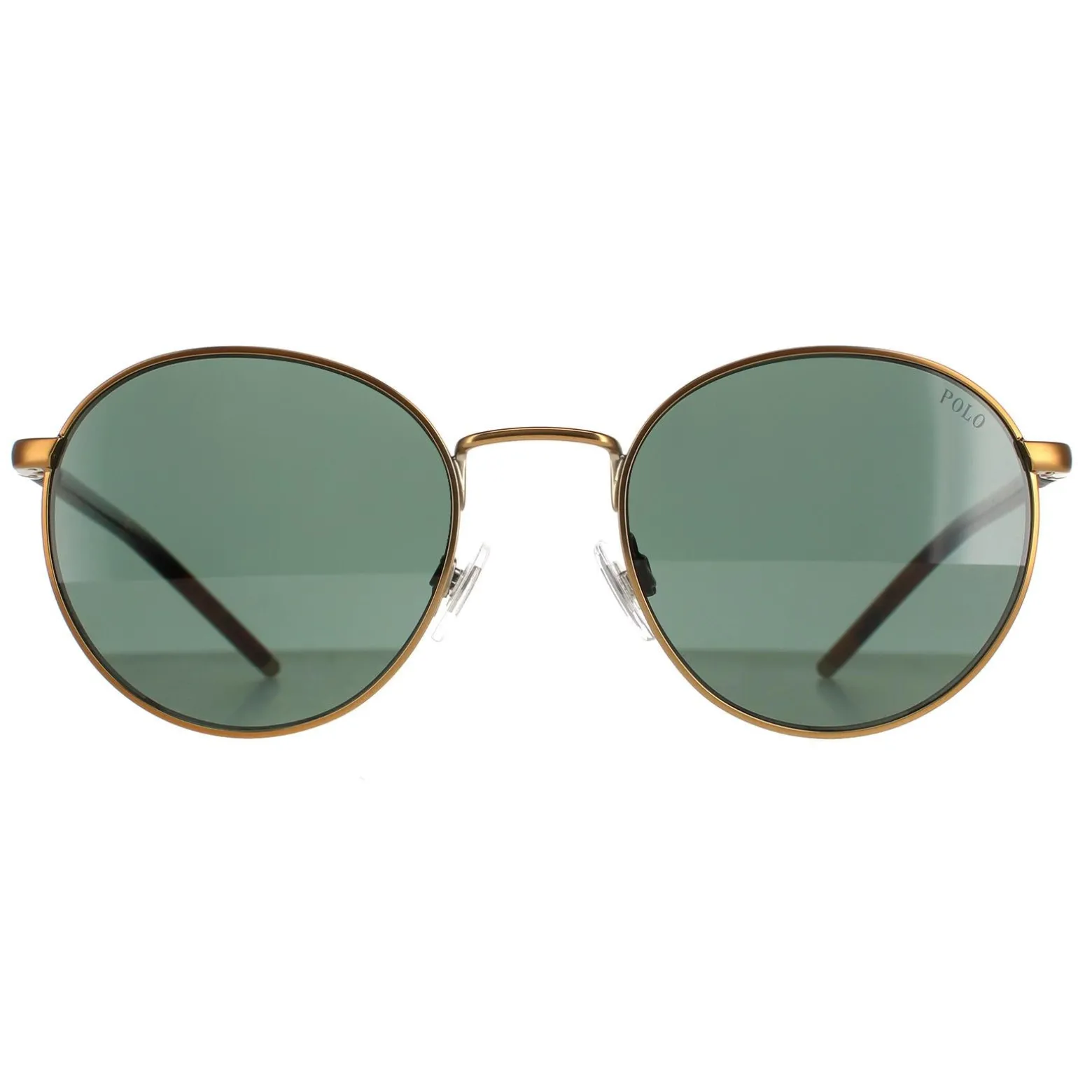 Polo Ralph Lauren Sunglasses PH3133 932471 Semi Shiny Brass Green