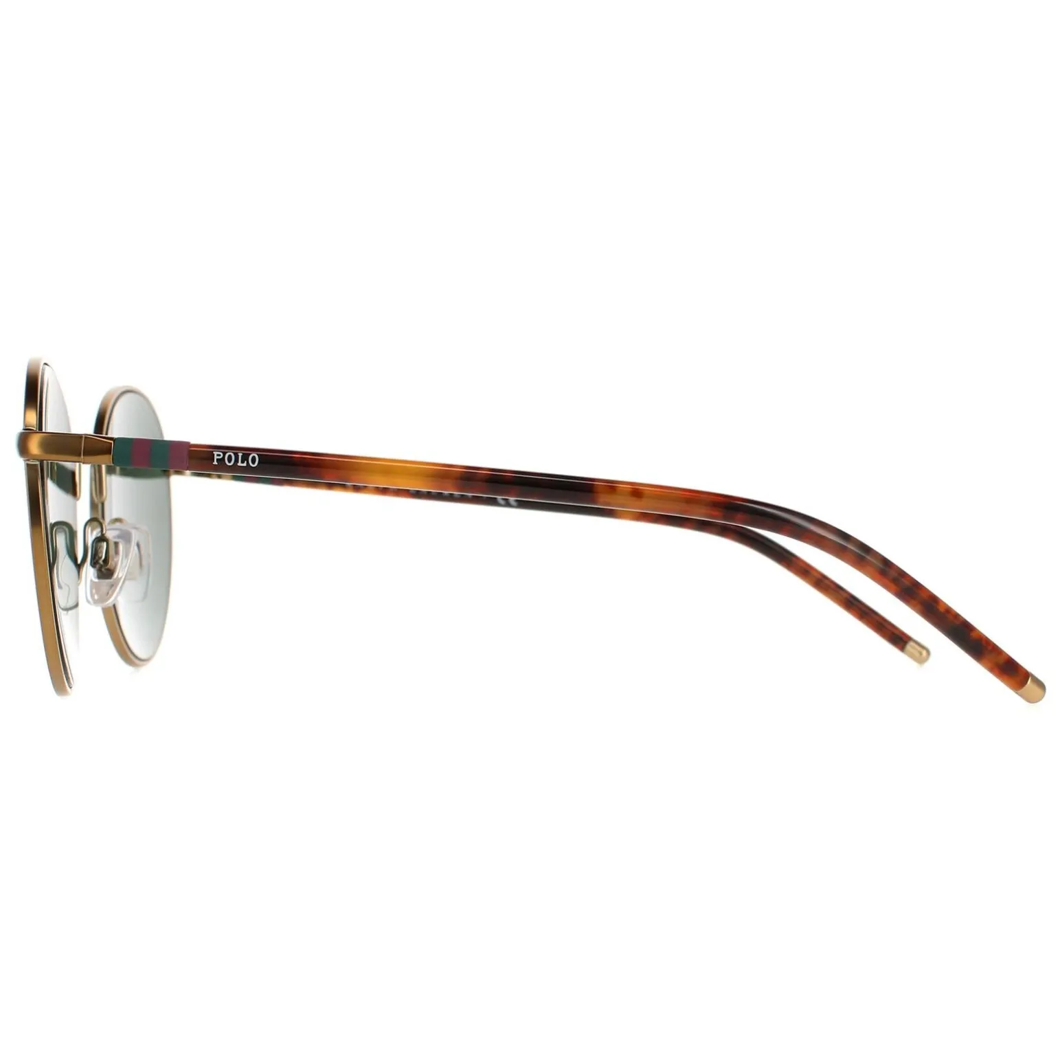 Polo Ralph Lauren Sunglasses PH3133 932471 Semi Shiny Brass Green