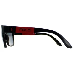 Polo Ralph Lauren Sunglasses PH4162 500181 Shiny Black Grey Polarised