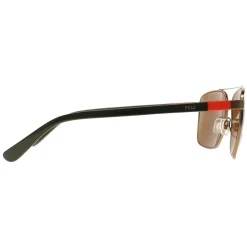 Polo Ralph Lauren Sunglasses PH3137 932473 Semi-Shiny Brass Olive Gree