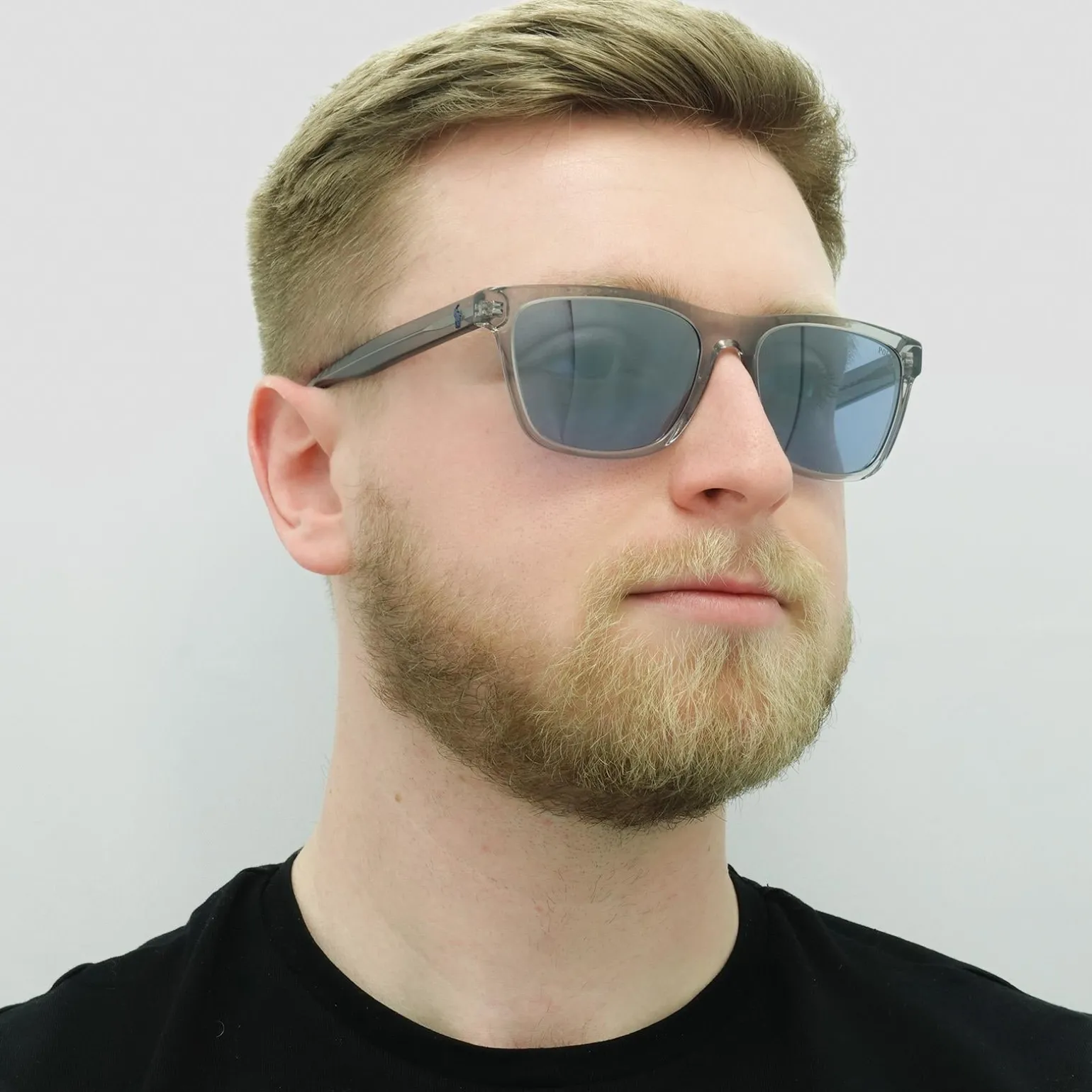 Polo Ralph Lauren Sunglasses PH4167 51111U Shiny Transparent Grey Ligh