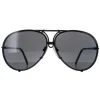 Porsche Design Sunglasses P8478 D Matte Black Dark Green & Spare Brown