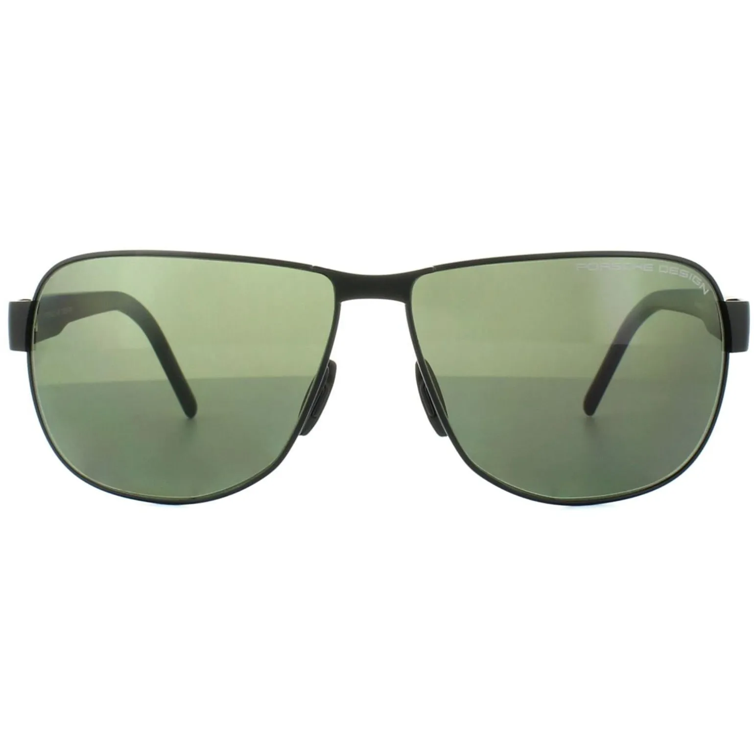 Porsche Design Sunglasses P8633 A V401 Black Grey Green Polarized