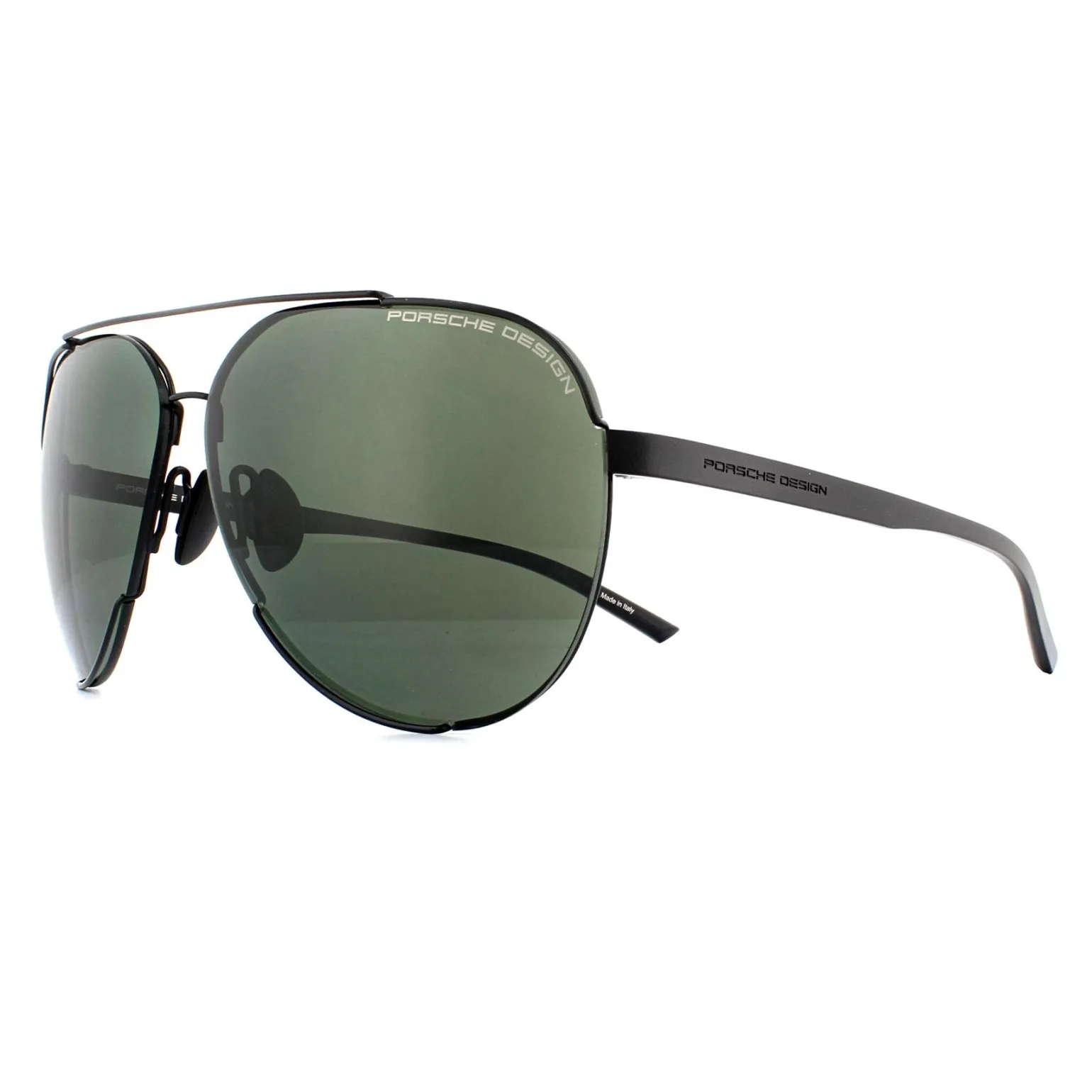 Porsche Design Sunglasses P8682 A Matte Black Green