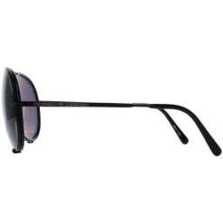 Porsche Design Sunglasses P8478 D Matte Black Dark Green & Spare Brown