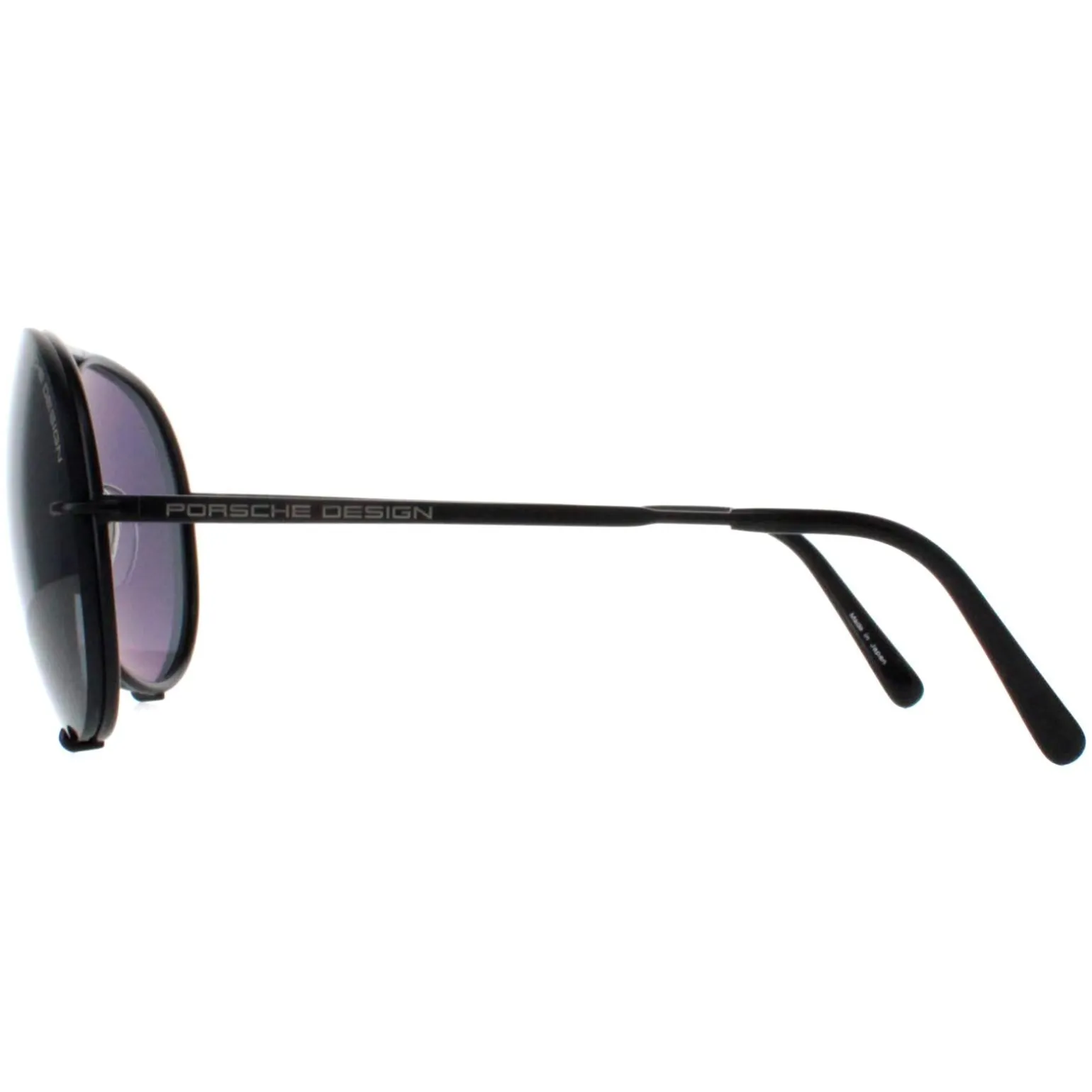 Porsche Design Sunglasses P8478 D Matte Black Dark Green & Spare Brown