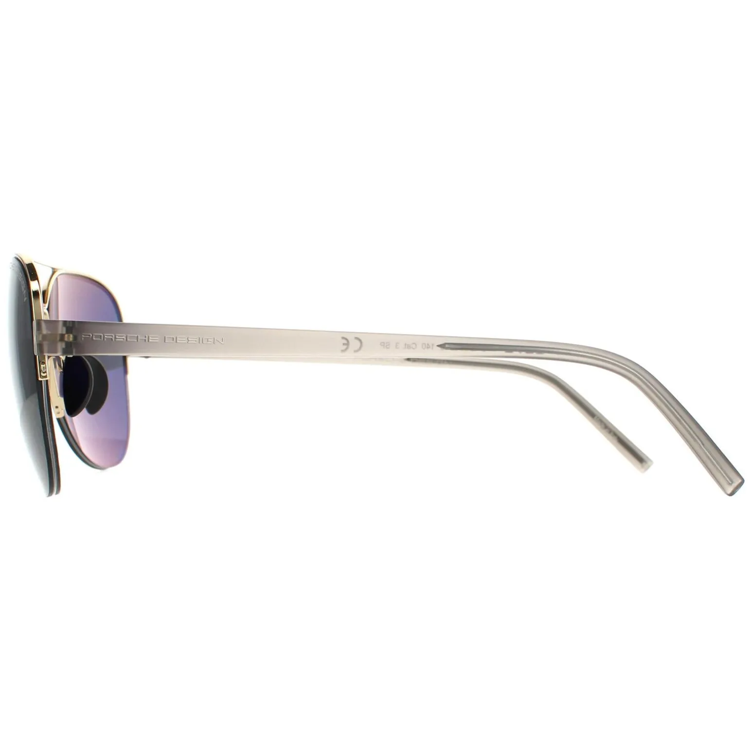 Porsche Design Sunglasses P8676 D Gold Grey Blue