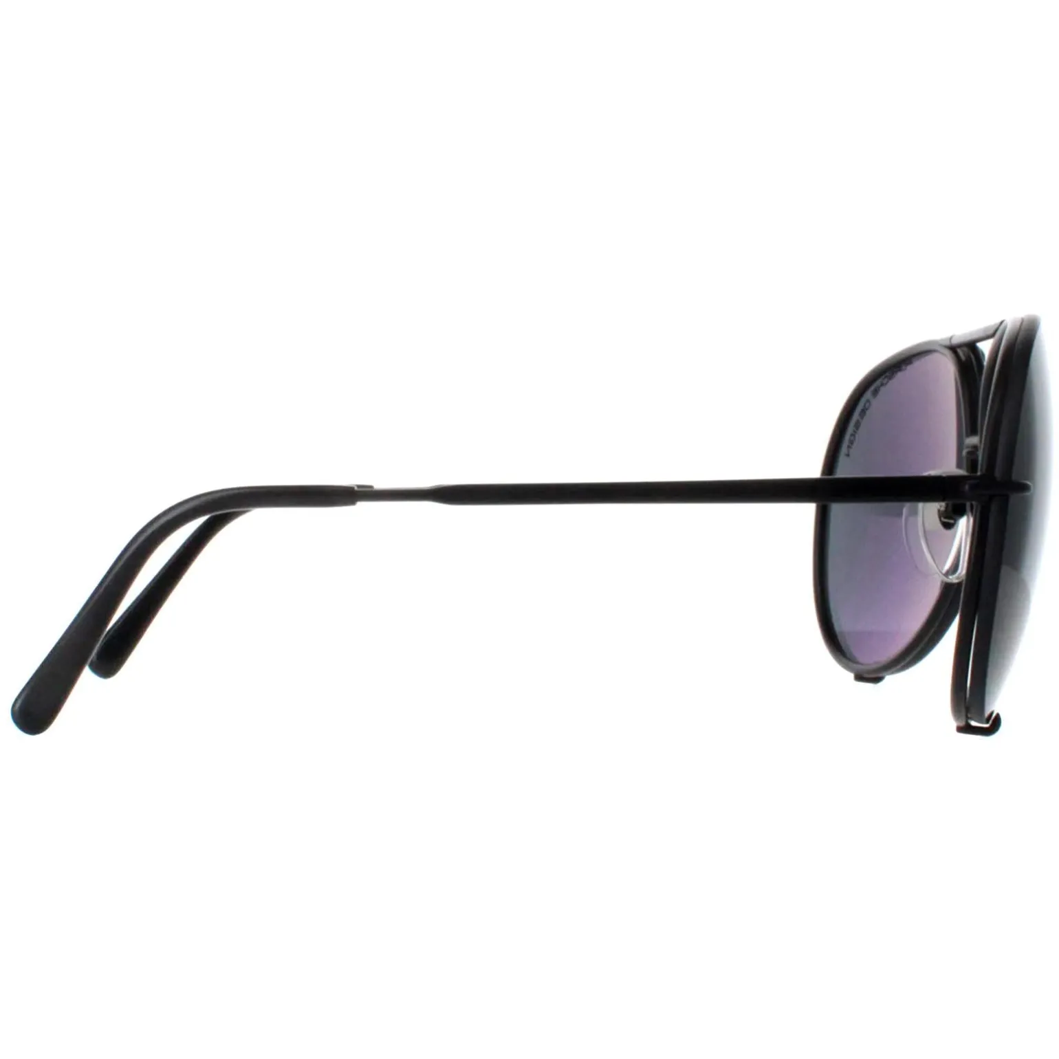 Porsche Design Sunglasses P8478 D Matte Black Dark Green & Spare Brown