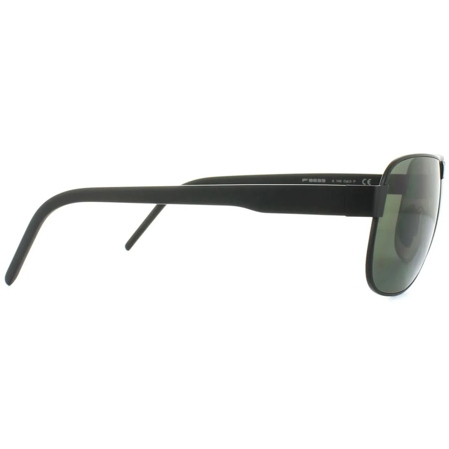 Porsche Design Sunglasses P8633 A V401 Black Grey Green Polarized