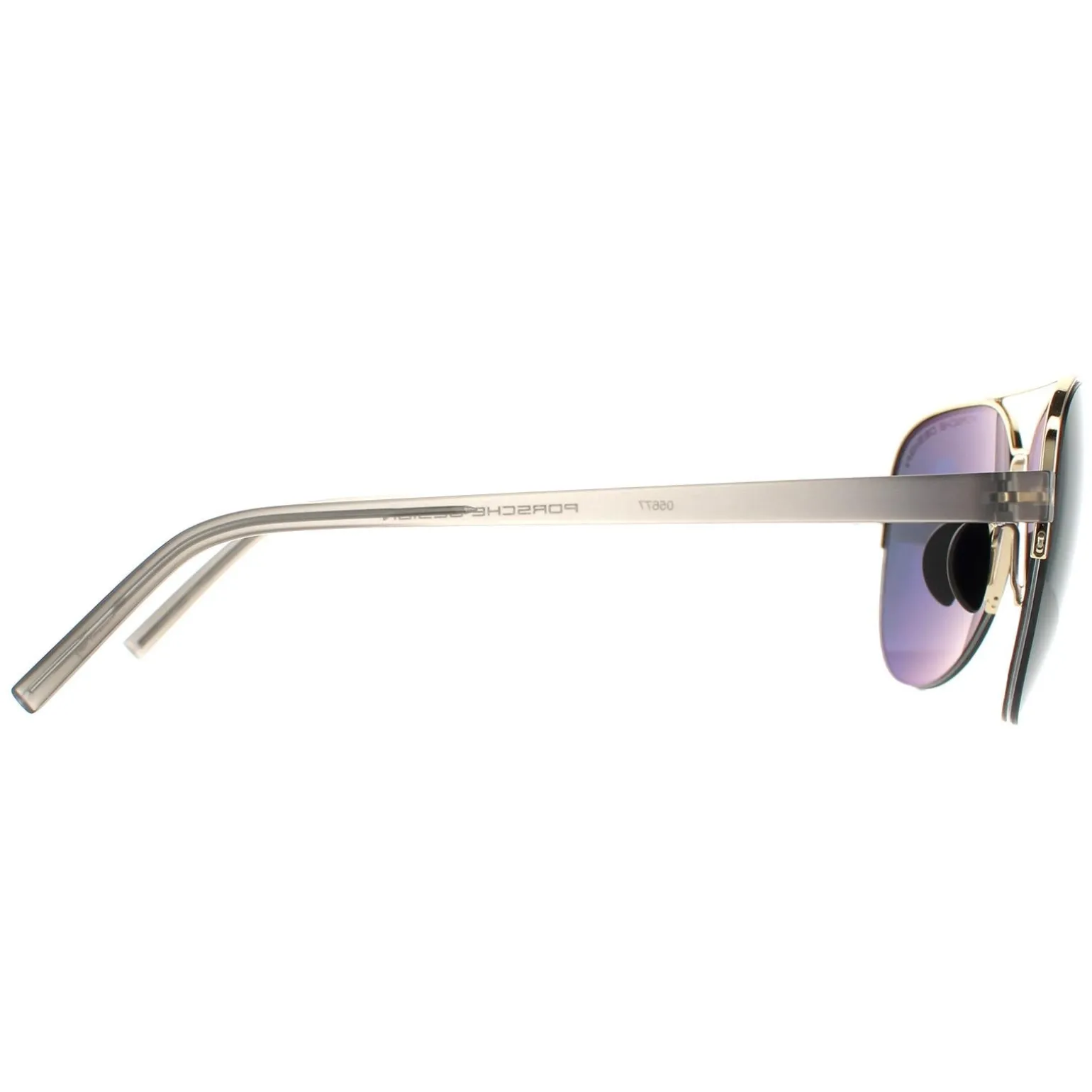 Porsche Design Sunglasses P8676 D Gold Grey Blue