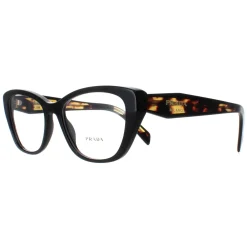 Prada Eyeglasses PR19WV 1AB1O1 Black Women