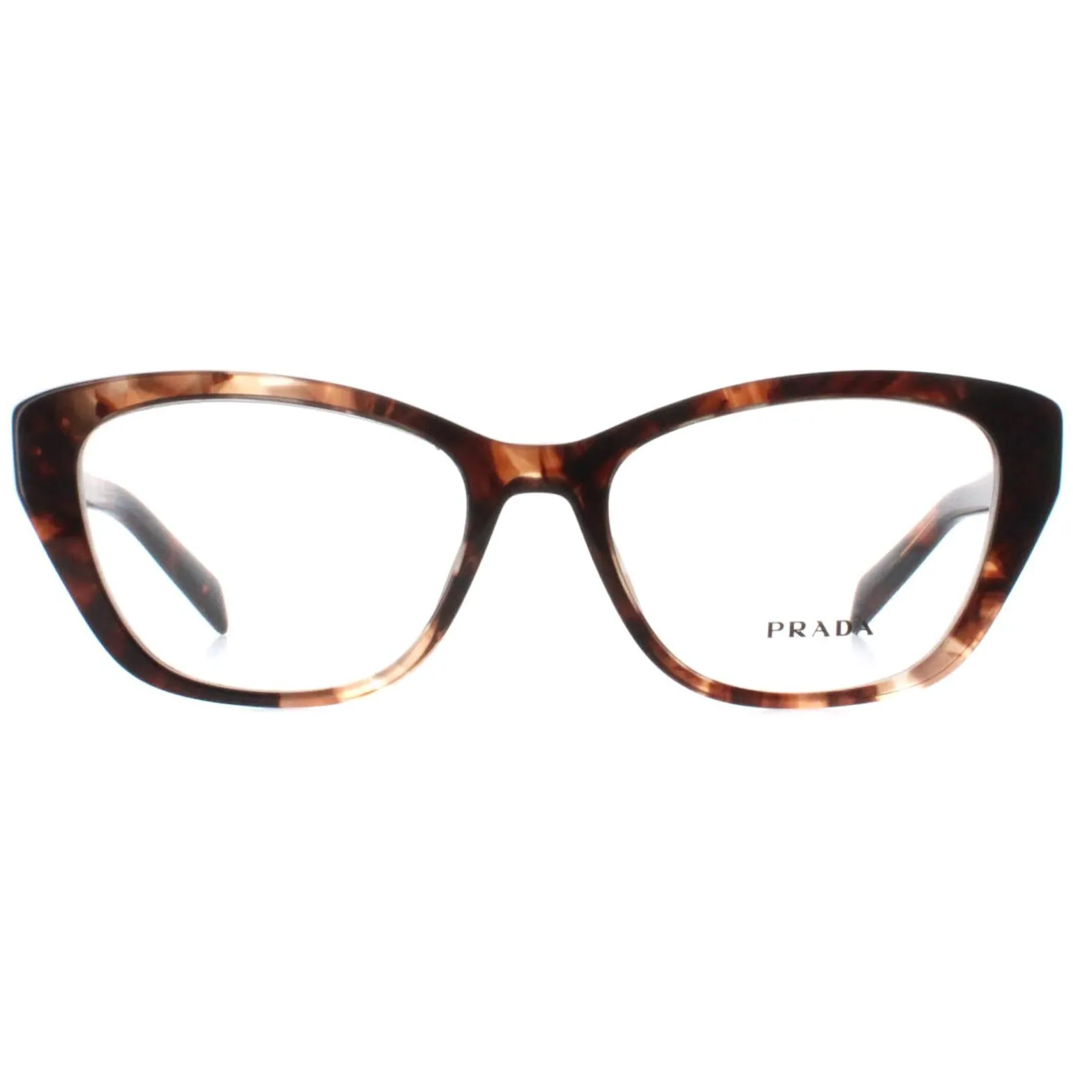 Prada Eyeglasses PR19WV 07R1O1 Caramel Tortoise Women