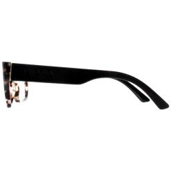 Prada Eyeglasses PR11YV UAO1O1 Black and White Women