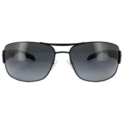 Prada Sport Sunglasses 53NS 7AX5W1 Black Grey Gradient Polarized
