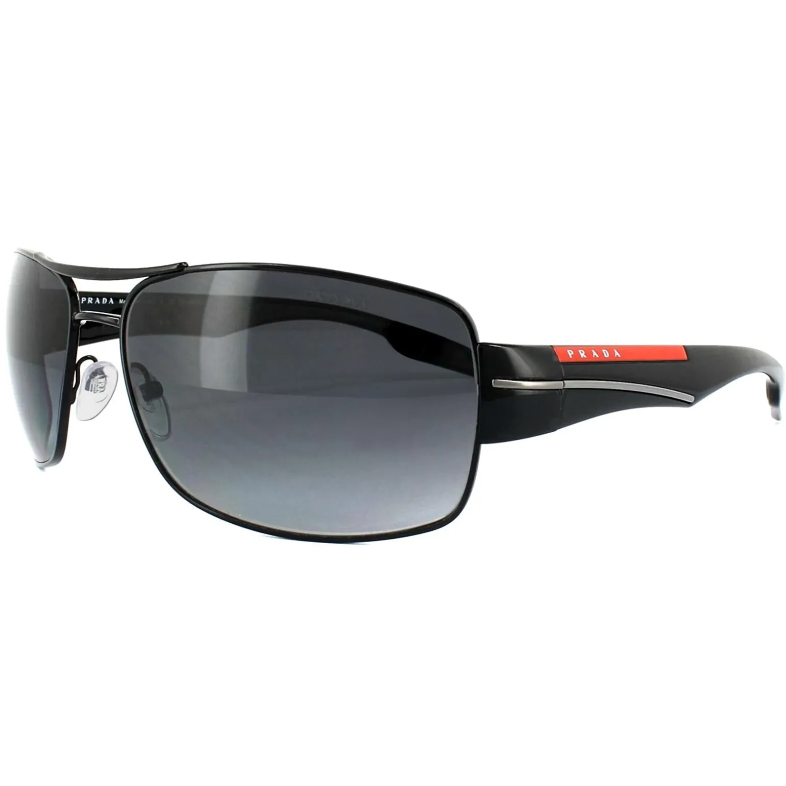Prada Sport Sunglasses 53NS 7AX5W1 Black Grey Gradient Polarized
