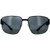 Prada Sport Sunglasses PS56VS 1BO02G Matte Black Dark Grey Polarized