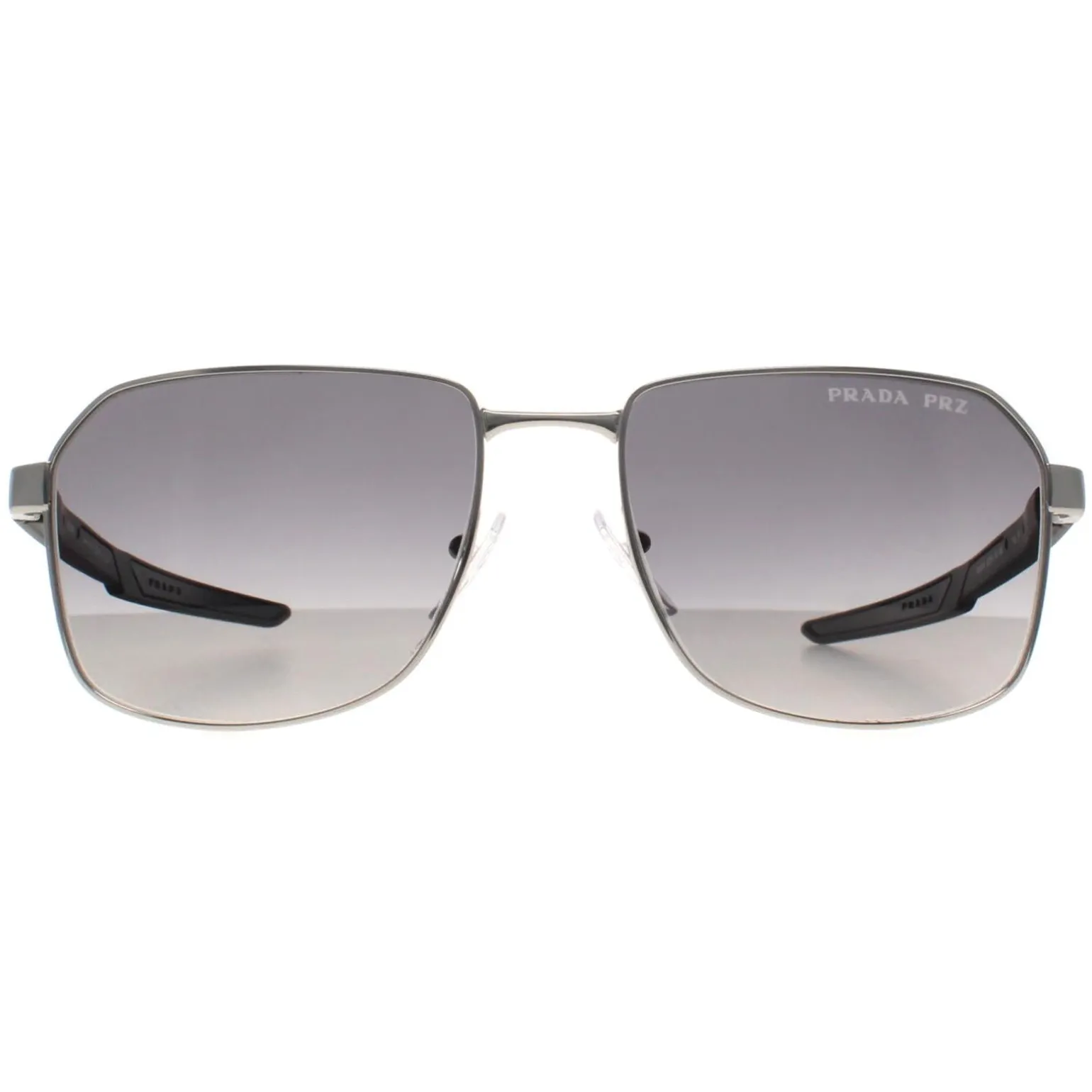 Prada Sport Sunglasses PS54WS 1BC06G Silver Grey Gradient Polarized