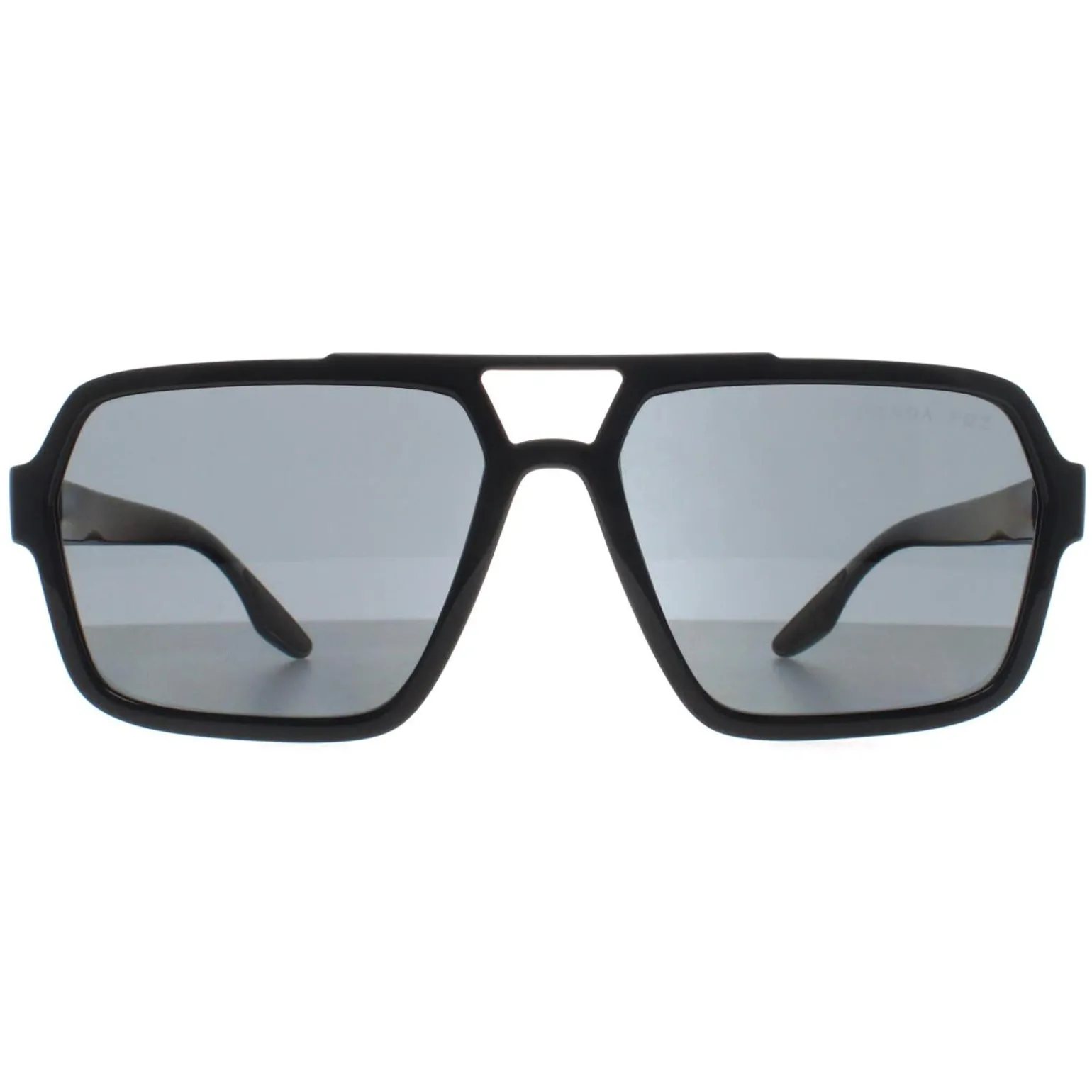 Prada Sport Sunglasses PS01XS 1AB02G Black Dark Grey Polarized
