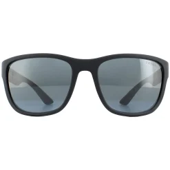 Prada Sport Sunglasses PS01US UFK5L0 Grey Rubber Dark Grey Mirror