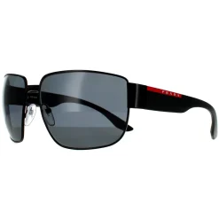 Prada Sport Sunglasses PS56VS 1BO02G Matte Black Dark Grey Polarized