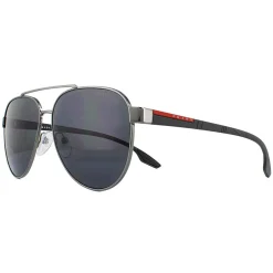 Prada Sport Sunglasses PS54TS 5AV5Z1 58mm Gunmetal Grey Polarized