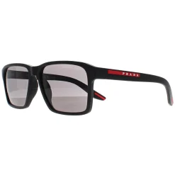 Prada Sport Sunglasses PS05YS DG002G Black Rubber Dark Grey Polarized