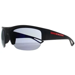 Prada Sport Sunglasses PSA01S 1BO10J Matte Black Dark Blue Violet Mirr