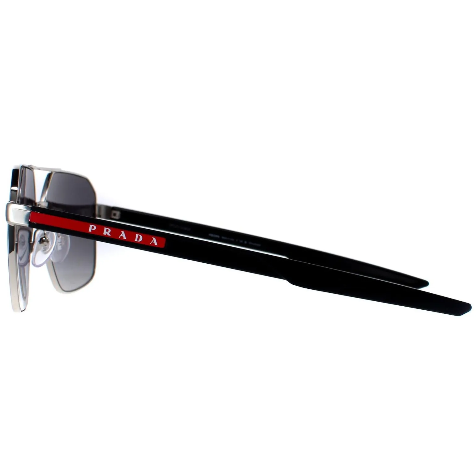 Prada Sport Sunglasses PS55WS 1BC06G Silver Grey Gradient Polarized