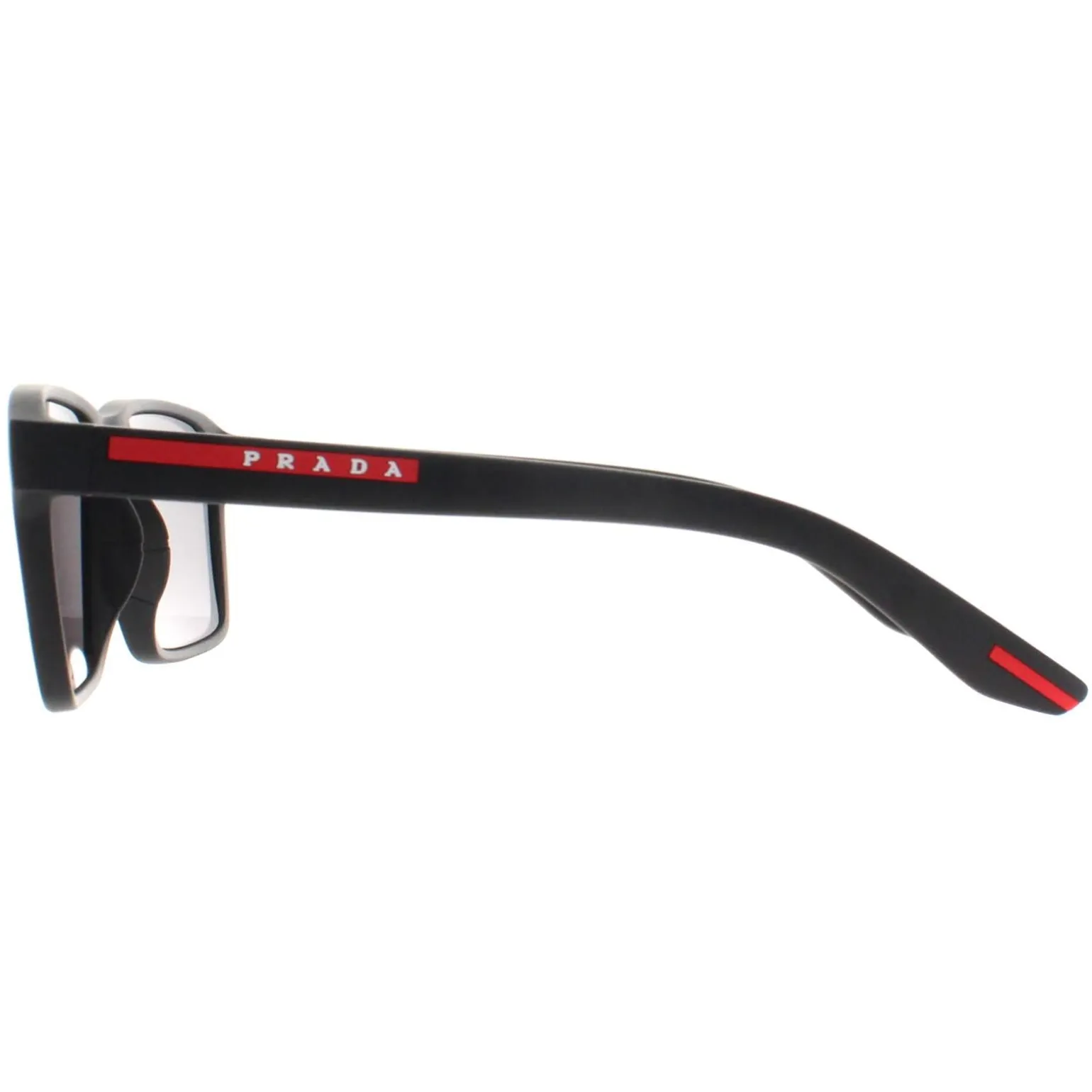 Prada Sport Sunglasses PS05YS DG002G Black Rubber Dark Grey Polarized