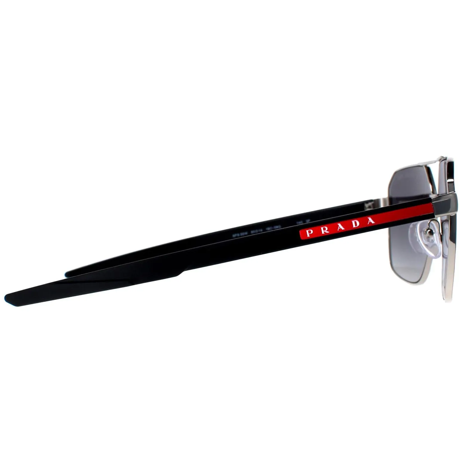 Prada Sport Sunglasses PS55WS 1BC06G Silver Grey Gradient Polarized