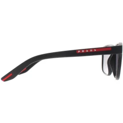 Prada Sport Sunglasses PS06YS DG002G Black Rubber Dark Grey Polarized