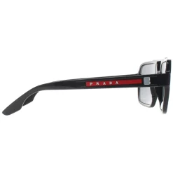 Prada Sport Sunglasses PS01XS 1AB02G Black Dark Grey Polarized