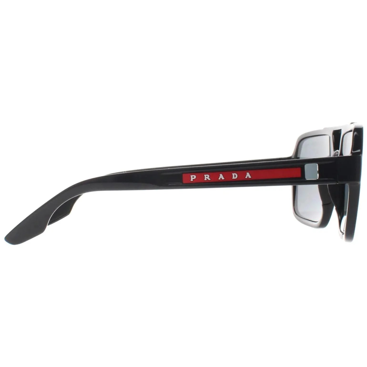 Prada Sport Sunglasses PS01XS 1AB02G Black Dark Grey Polarized