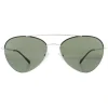 Prada Sport Sunglasses 50SS GAQ5X1 Silver Black Green Polarized