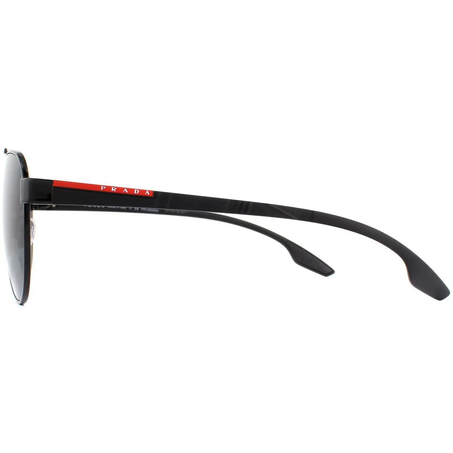 Prada Sport Sunglasses 54TS 1AB5Z1 Black Grey Polarized