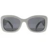 Prada Sunglasses PRA08S 1425S0 Talc Dark Grey