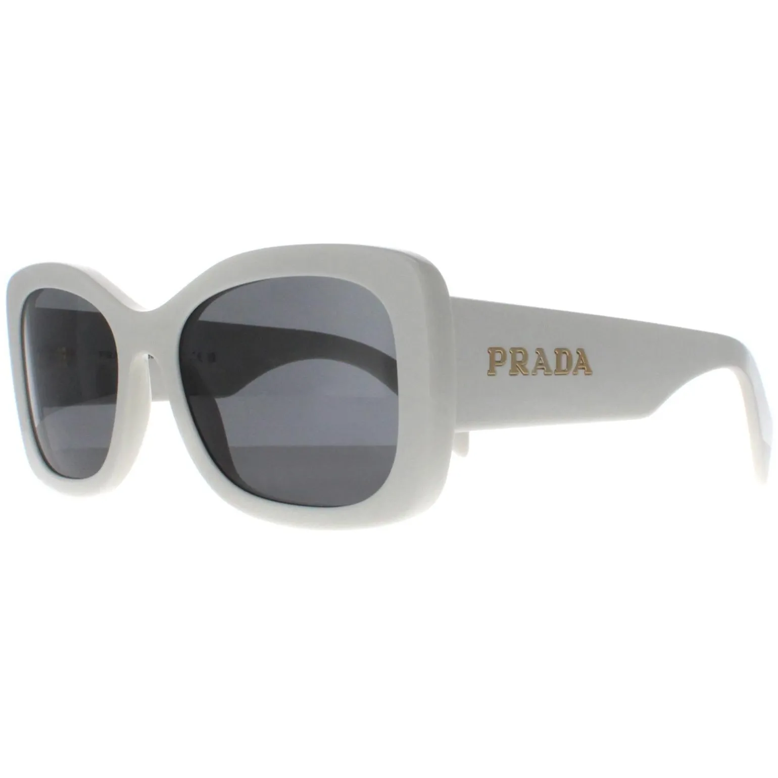 Prada Sunglasses PRA08S 1425S0 Talc Dark Grey