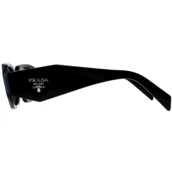 Prada Sunglasses PR17WS 1AB2B0 Black Light Grey Mirror Silver