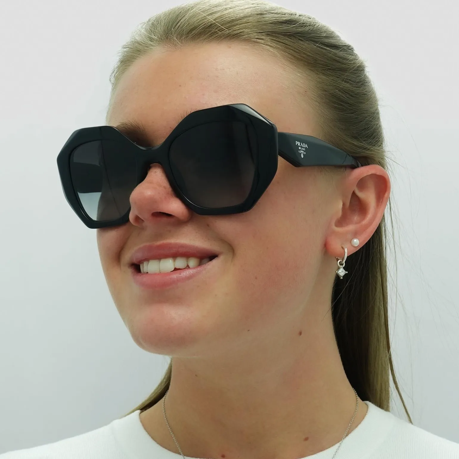 Prada Sunglasses PR16WS 1AB5D1 Black Grey Gradient