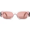 Prada Sunglasses PR17WS 19Q10D Transparent Peach Light Brown