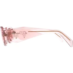 Prada Sunglasses PR17WS 19Q10D Transparent Peach Light Brown