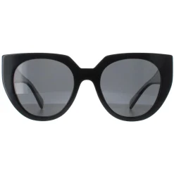 Prada Sunglasses PR14WS 09Q5S0 Black and Talc Dark Grey