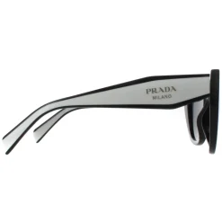 Prada Sunglasses PR14WS 09Q5S0 Black and Talc Dark Grey
