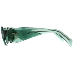 Prada Sunglasses PR17WS 11R10E Transparent Sage Green Mirror Internal