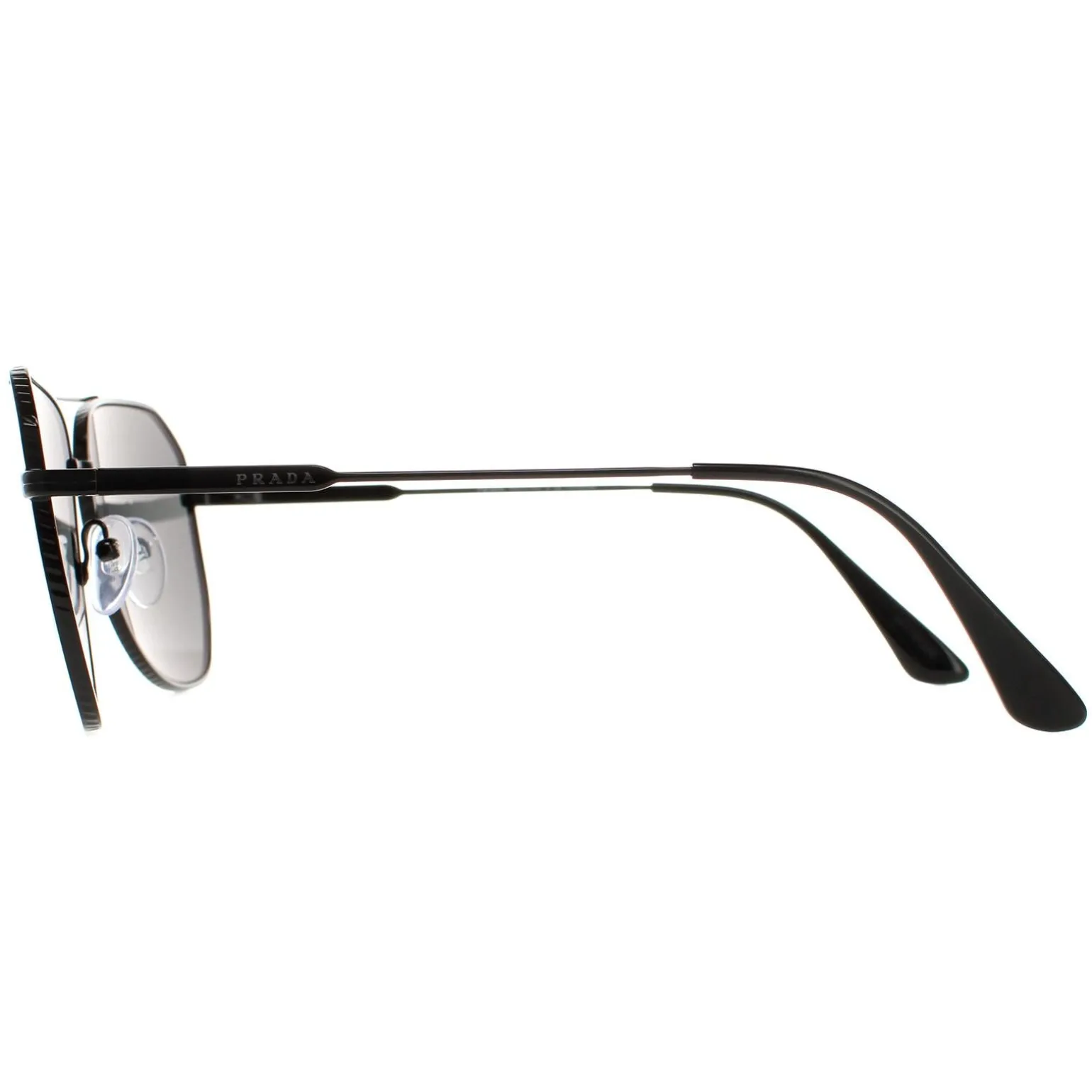 Prada Sunglasses PR63XS 1AB08G Black Grey Polarized