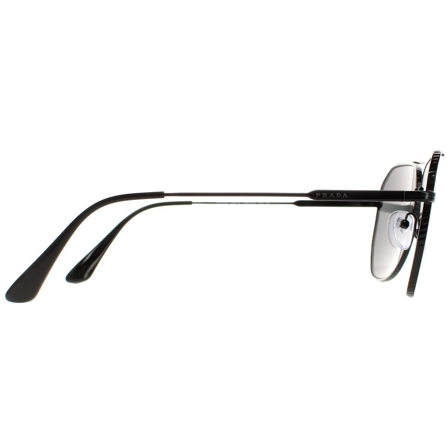 Prada Sunglasses PR63XS 1AB08G Black Grey Polarized